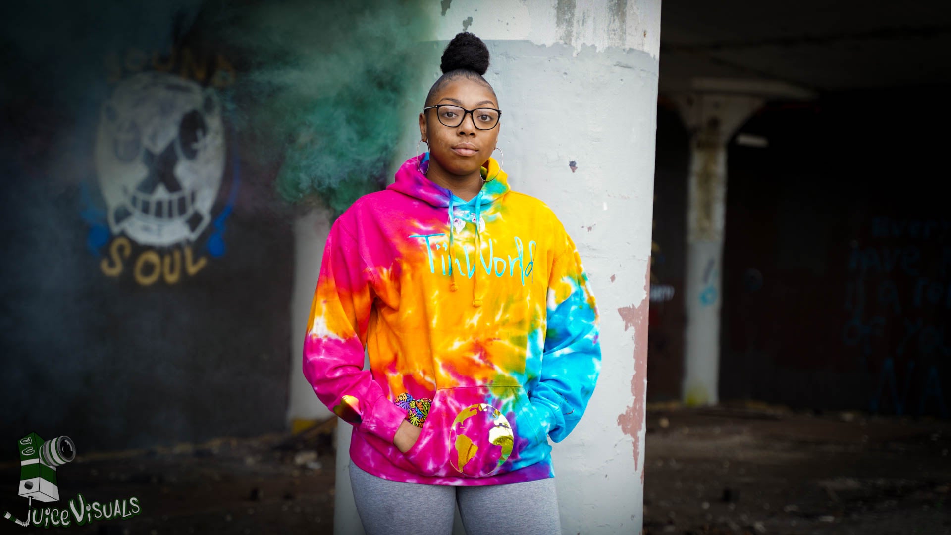 Tinworld | Tie Dye | Hoodie | Colorful | Glitter  | Durable | Stylish | Streetwear | Trending |